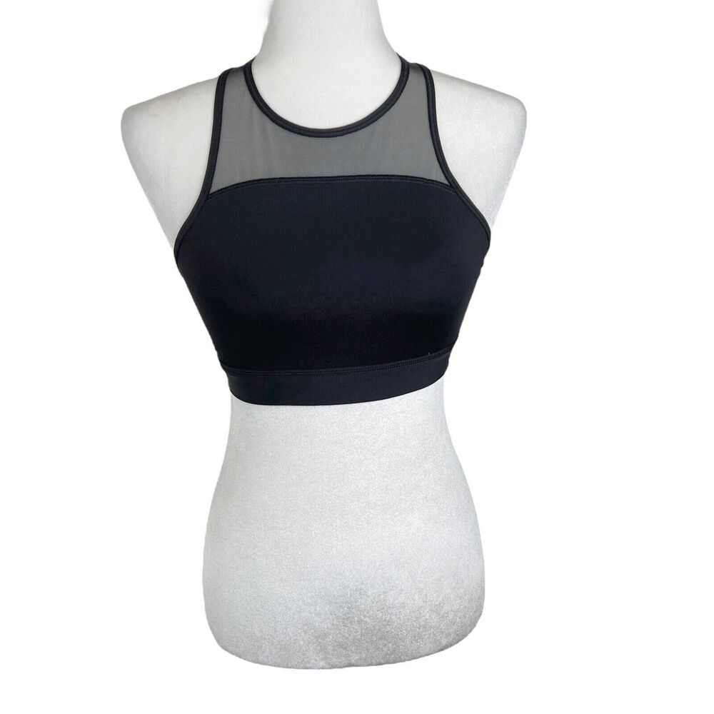 Pink Victoria's Secret Sports Bra Women Small Black Pullover Lightly Padded